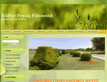 Tablet Screenshot of kulturpeyzajfidancilik.com